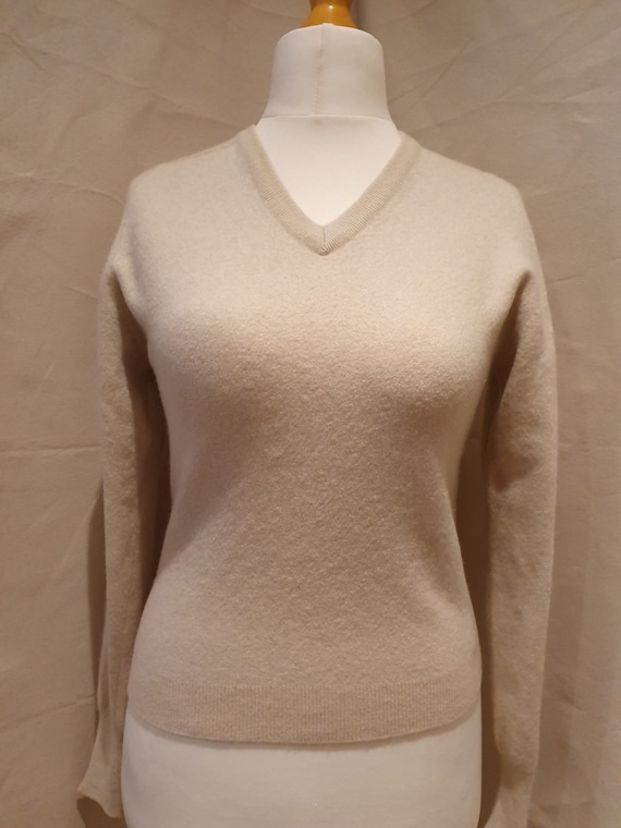 トップス vintage all cashmere v-neck knit Vintage 1980s Cashmere V-neck Jumper - Etsy