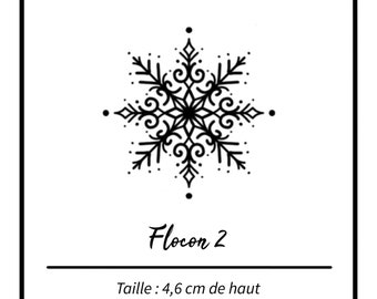 Snowflake temporary tattoo 2