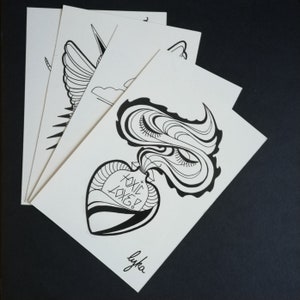 Carte postale graphique Toxic Love