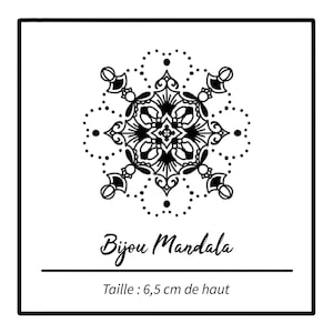 Mandala Jewel Temporary Tattoo