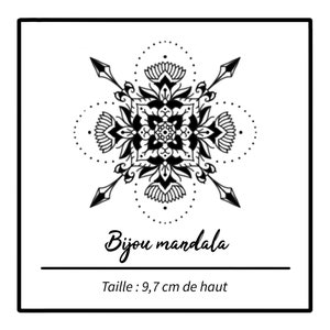 Mandala Jewel Temporary Tattoo