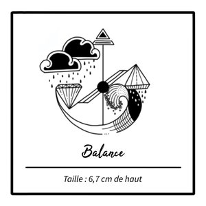 Libra temporary tattoo