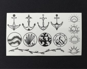 Ozean Temporäre Tattoos