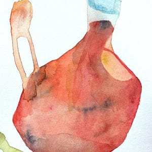 A Part of Life - Originele aquareltekening, poëtische illustratie, ondertekend door kunstenaar