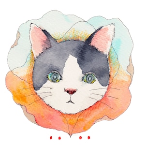 Tom - Stampa Giclée originale, illustrazione poetica di acquerello, firmata dall'artista