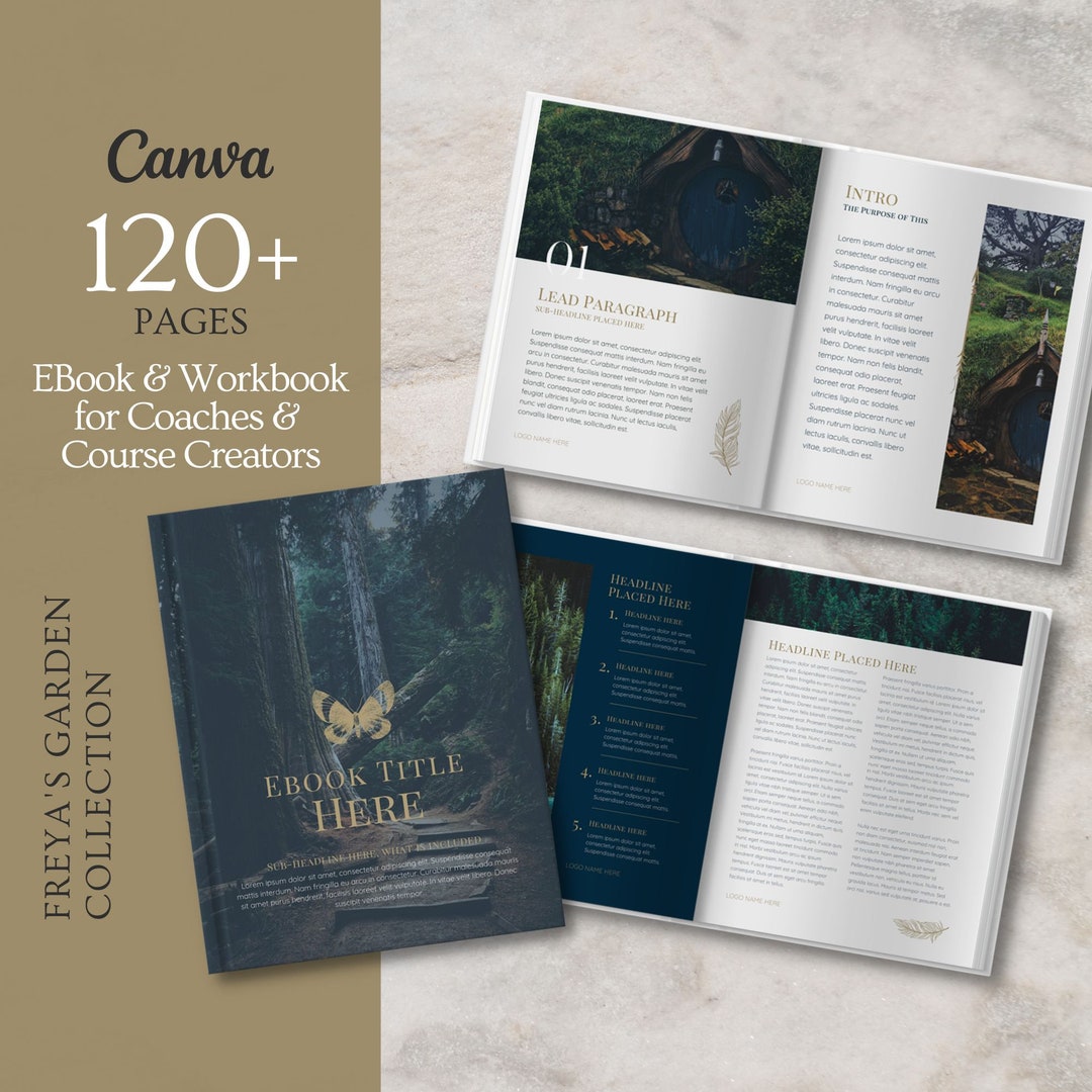 Canva Ebook Template Workbook Template for Online Coaches Course