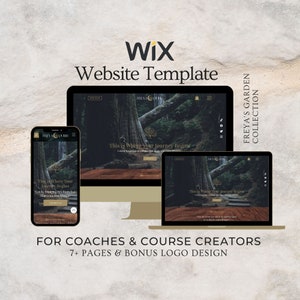 Spiritual WIX Website Theme, Website Design, Coach Templates, WIX Website Template, Course Creator WIX Website