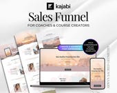 Kajabi Freebie Funnel Template, Sacred Geometry Course Sales Pages for Healers (Includes 6 Pages)