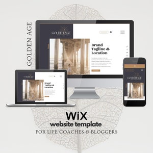 Spiritual WIX Website Template, Website Design, Intuitive Life Coach Theme, WIX Website Template, Blogger Website Template