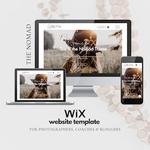 Website Template, Website Design, Blogger Template, WIX Website Template, Photographer Website Template