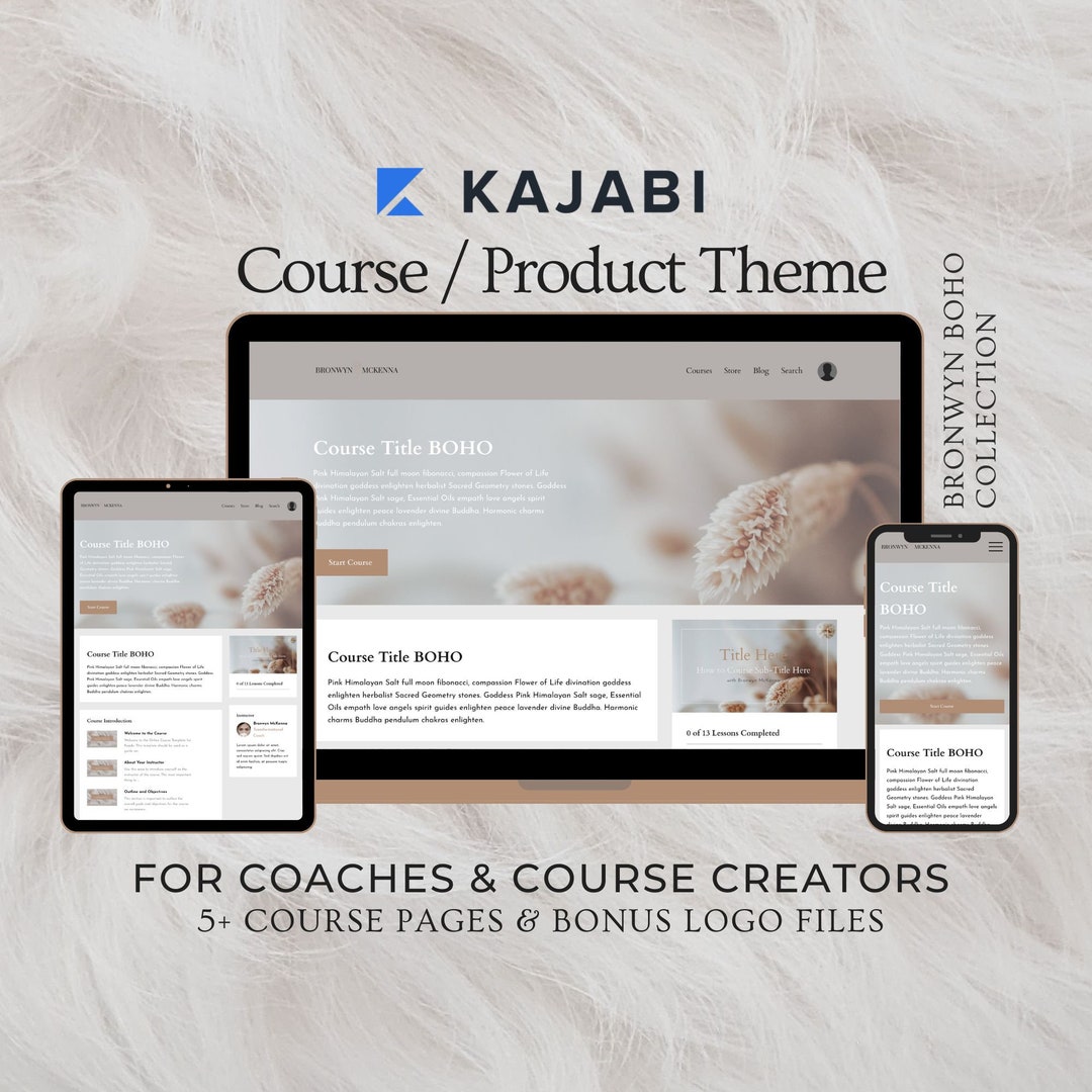 KAJABI Course & Product Template for Coaches and Course Creators KAJABI Course & Product Template for Coaches and Course Creators