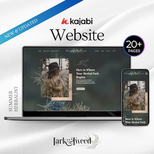 Kajabi Website Template for Coaches & Course Creators | Bold Earthy | 20+ Page Kajabi Theme | Spiritual Branding Design