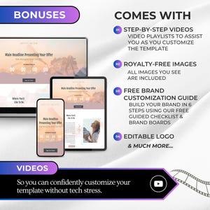 Kajabi Freebie Funnel Template, Sacred Geometry Course Sales Pages for Healers (Includes 6 Pages) image 6
