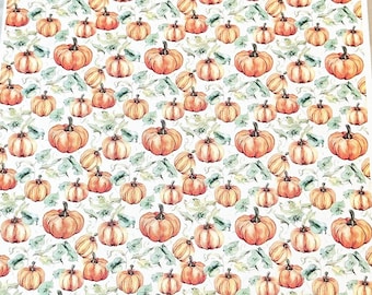 Transfer Paper Sheet 191 Pumpkin Patch| Water Soluble Paper Sheets | Image Transfer Paper | Clay Tools | Clay Earrings Making