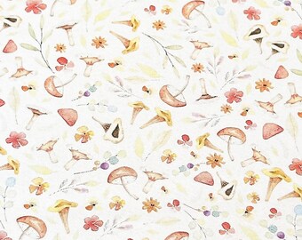 Transfer Paper Sheet 202 Mushrooms & Foliage | Water Soluble Paper Sheets | Image Transfer Paper | Clay Tools | Clay Earrings Making
