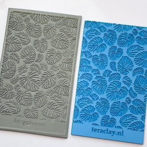 Monstera Leaves Rubber Texture Mat for Polymer Clay | Embossing Clay Tools | Clay Jewellery Tool