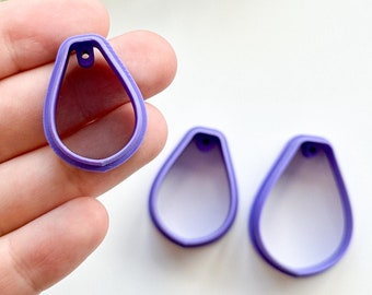 Round Drop With Drill Guides Polymer Clay Cutter | Polymer Clay