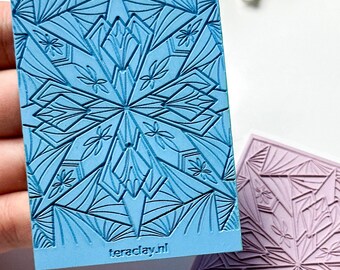 Mandala Rectangle #1 Rubber Texture Mat for Polymer Clay | Embossing Clay Tools | Clay Jewellery Tool