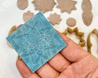 Mandala Textur Matte #11 für Polymer Clay