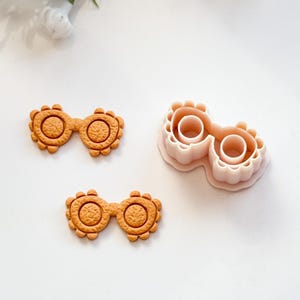 Detailreiche Sonnenbrillen Ausstechform Polymer Clay Werkzeuge | Schmuckwerkzeug | Ohrring Herstellung | Embossing von Clay-Werkzeugen