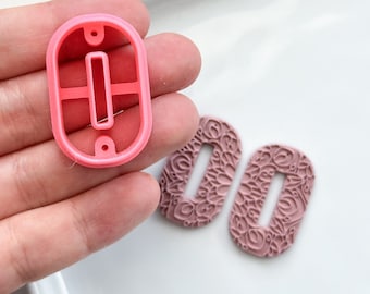 Oval Donut Drill Guides Polymer Clay Cutter | Polymer Clay Tools | Jewellery Tools | Earring Making | Embossing Clay Tools