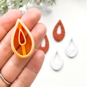 Drop Donut Polymer Clay Cutter | Polymer Clay Tools | Jewellery Tools | Earring Making | Embossing Clay Tools