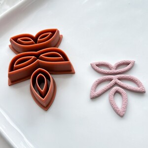 Skinny Floral baumeln Tonschneider Set | Polymer Clay Werkzeuge | Schmuckwerkzeug | Ohrring Herstellung | Embossing von Clay-Werkzeugen