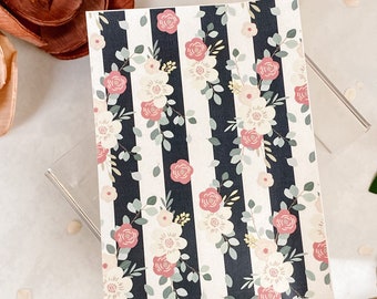 Transfer Paper Sheet 27 Black & White Florals | Water Soluble Paper Sheets | Floral Image Transfer Paper | Clay Tool | Clay Earrings Making