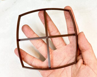 Square with Rounded Walls Trinket Dish Polymer  Clay Cutter | Jewellery Bowl/Dish Tools