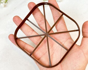 Square Rounded Edges Trinket Dish Clay Cutter | Polymer Clay Jewelry Bowl Cutter | Jewellery Dish Cutter  | Embossing Clay Tools