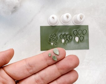 Teardrop Leaf Micro Polymer Clay Cutter | Polymer Clay Tools | Jewellery Tools | Earring Making | Detailed Cutters