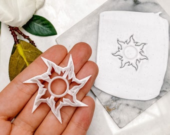 The Sun polymeerkleisnijder | Gereedschap polymeerklei | Sieradenhulpmiddelen | Oorbellen maken | Embossing klei gereedschap PCC1244
