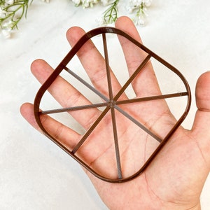 Vierkant afgeronde randen Trinket Dish Clay Cutter | Polymeer klei sieraden kom cutter | Sieradenschotelsnijder | Embossing Clay Tools