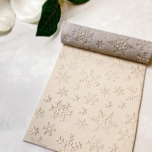 Rouleau de texture Snowflakes pour argile polymère
