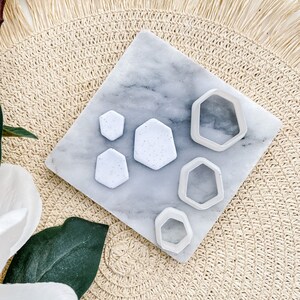 Hexagon Rounded Edges Polymer Clay Cutter PCC1137