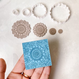 Mandala Texture Mat #1 for Polymer Clay