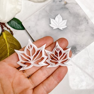 Ahornblatt Detaillierter Polymer Clay Ausstecher | Polymer Clay Werkzeuge | Schmuckzubehör | Ohrringe machen | Embossing Clay Tools