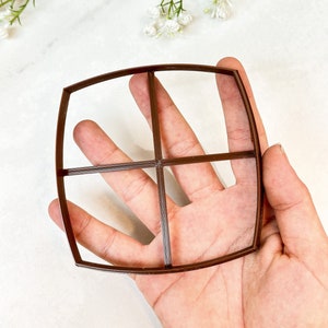 Vierkant met afgeronde muren Trinket Dish Clay Cutter | Polymeer klei sieraden kom cutter | Sieradenschotelsnijder | Embossing Clay Tools