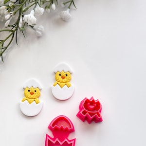 Ostern Küken & Ei Ausstecher Set | Polymer Clay Werkzeuge | Schmuckwerkzeug | Ohrring Herstellung | Embossing von Clay-Werkzeugen