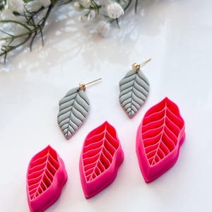 Blatt Detaillierte Polymer Clay Cutter | Polymer Clay Werkzeuge | Schmuckwerkzeug | Ohrring Herstellung | Embossing von Clay-Werkzeugen