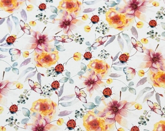 Transfer Paper Sheet 519 Flowers & Ladybugs | Water Soluble Paper Sheets | Image Transfer Paper | Clay Tools | Clay Earrings Making