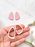 Organic Triangle Polymer Clay Cutter Mirrored Set | Polymer Clay Tools | Jewellery Tools | Earring Making | Embossing Clay Tools PCC1175 product logo