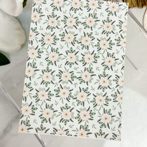 Transferpapier Bogen 92 Hellrosa Chrysantheme | Wasserlösliche Papierbögen | Bildtransferpapier | Tonwerkzeuge | Ton Ohrringe Herstellung