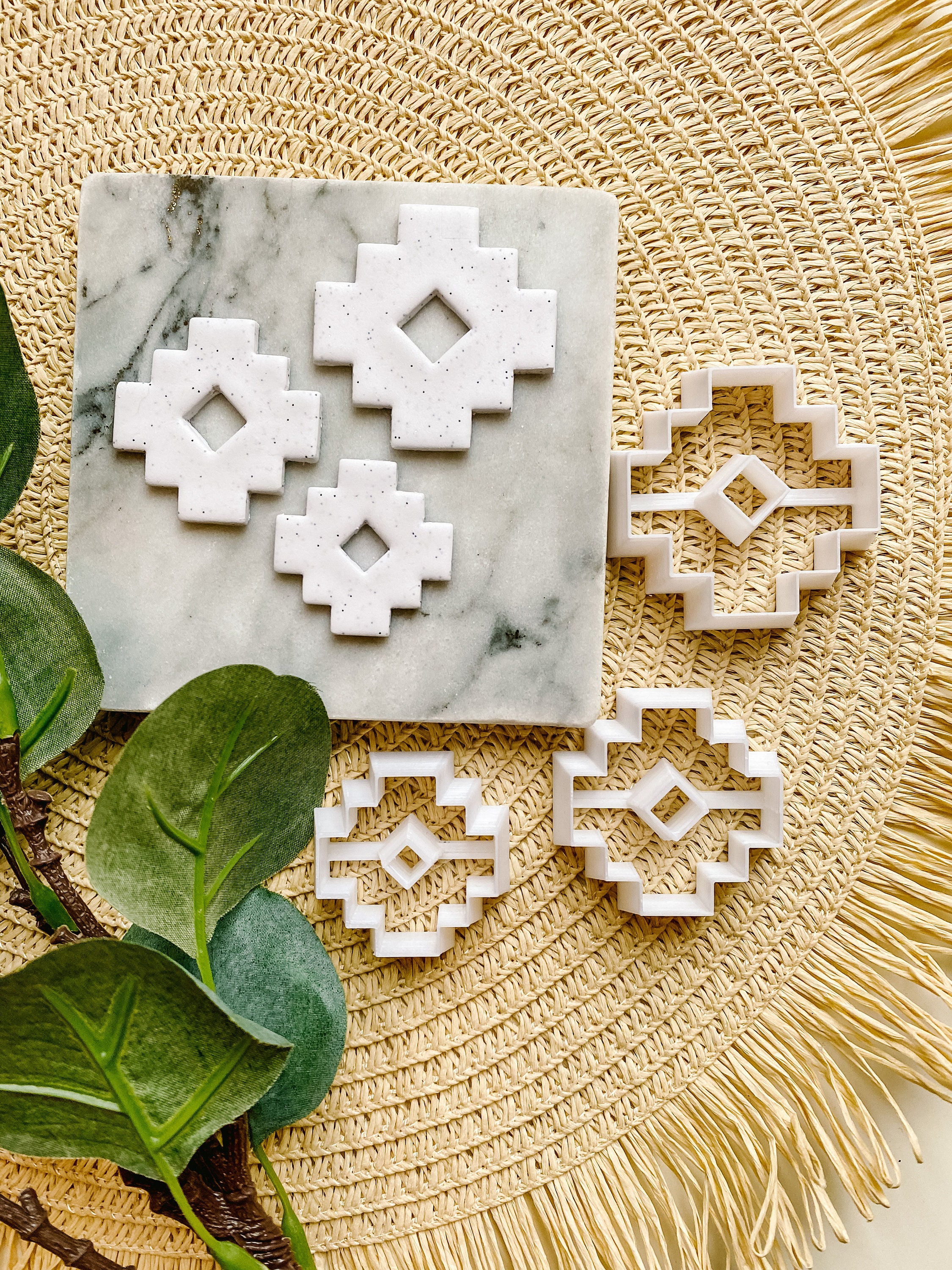 Polymer Clay Aztec Cutter / Aztec Modern Shape Cutters / Sharp Edges ...