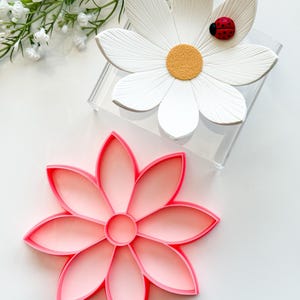 Cortador de arcilla Daisy #3 PCC1806 / Cortador de cuencos para joyería de arcilla polimérica / Cortador de platos para joyería