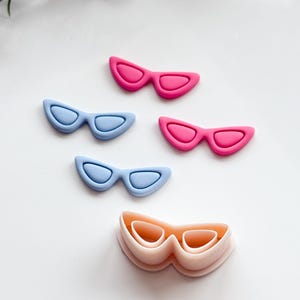 Sonnenbrillen Ausstecher | Polymer Clay Werkzeuge | Schmuckwerkzeug | Ohrring Herstellung | Embossing von Clay-Werkzeugen