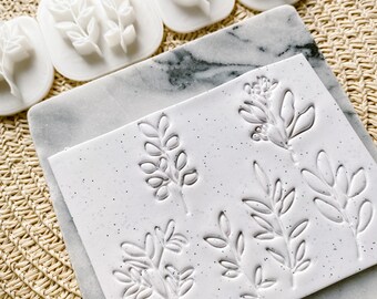 Pflanze Polymer Clay Prägestempel | Seifen Prägestempel | Keramik Stempel PCC1086