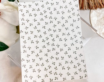 Transfer Paper Sheet 011 Simple Foliage | Water Soluble Paper Sheets | Image Transfer Paper | Clay Tools | Clay Earrings Making