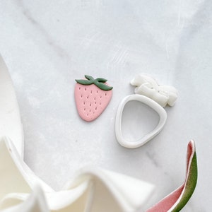 Strawberry Polymer Clay Cutter | Polymer Clay Tools | Jewellery Tools | Earring Making | Embossing Clay Tools