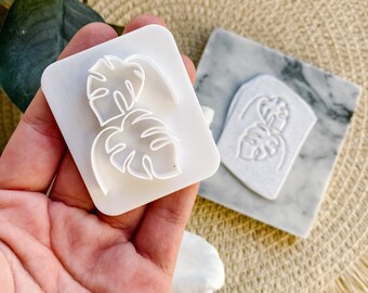 Boho Polymer Clay Monstera Leaf Embossing Stamp | Soap Embossing Stamps | Pottery Stamps PCC1013